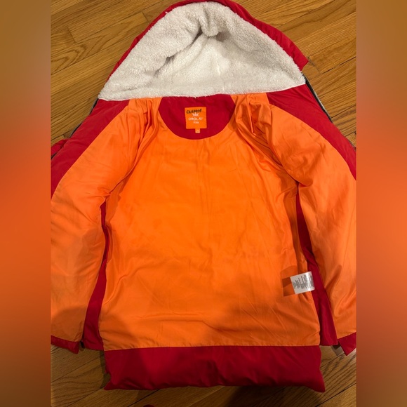 Kids orolay Winter coat in red, size 10-11 - Picture 8 of 8